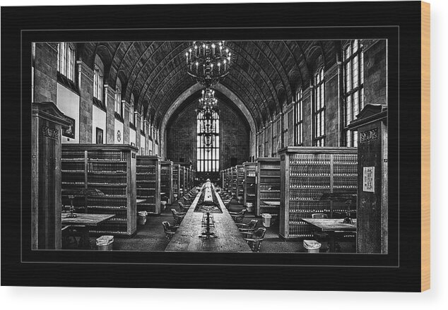 Cornell Wood Print featuring the photograph Library of Laws by Monroe Payne