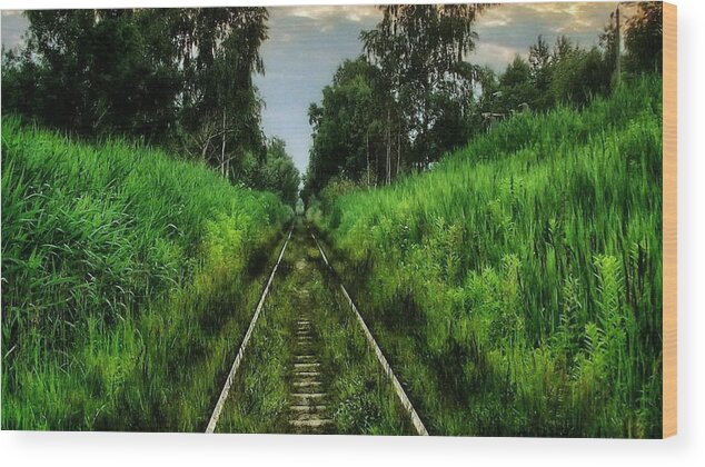 Tracks Wood Print featuring the digital art Lost and Found by Marvin Blaine
