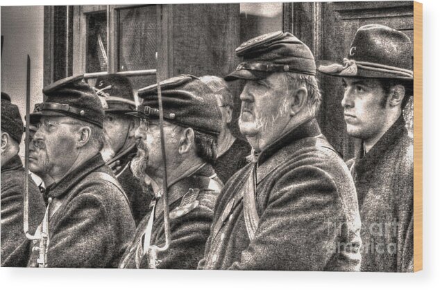 Marching Orders Wood Print featuring the digital art Marching Orders by William Fields