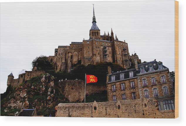 Mont Ste.-michel Wood Print featuring the photograph Mont St. Michel by Jacqueline M Lewis