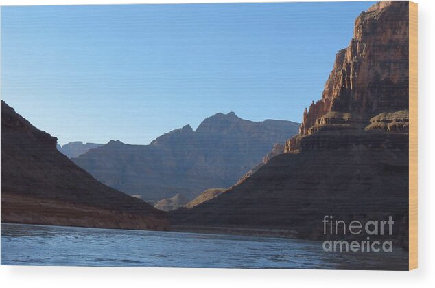 Colorado River Wood Print featuring the photograph Morning Light in the Canyon by Anita Adams