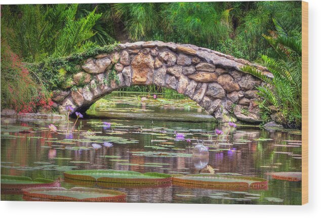 Water Garden Wood Print featuring the photograph My Monet by Carol Eade