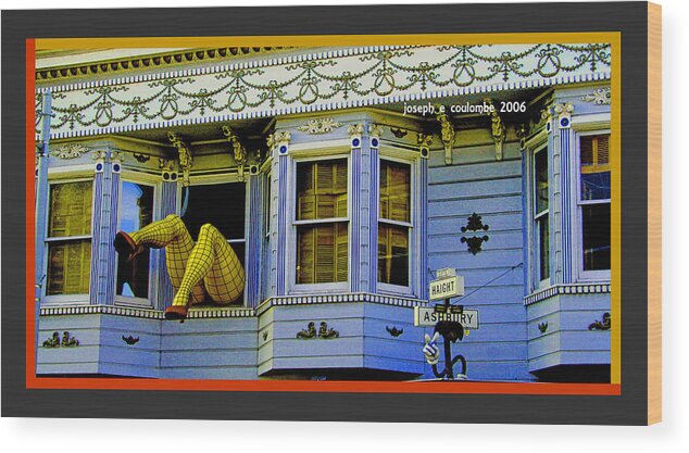 Haight Ashbury Wood Print featuring the digital art New Shoes by Joseph Coulombe