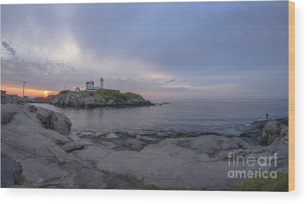Lighthouse Wood Print featuring the photograph Nubble Lighthouse by Steven Ralser