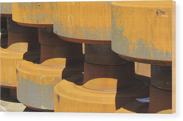 Rust Wood Print featuring the photograph Parts Rust 1 by Anita Burgermeister