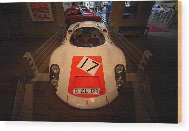 Automobiles Wood Print featuring the photograph Porsche 910-6 by John Schneider