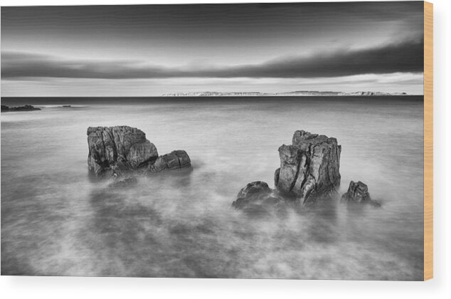 Pans Rock Wood Print featuring the photograph Ballycastle - Rock Face by Nigel R Bell