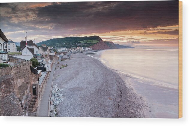Tranquility Wood Print featuring the photograph Sidmouth by Sebastian Wasek