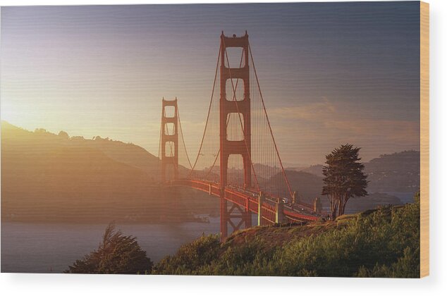 Usa Wood Print featuring the photograph South Golden Gate. by Juan Pablo De
