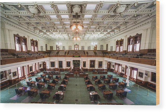 Austin Wood Print featuring the photograph Texas Senate by David Downs