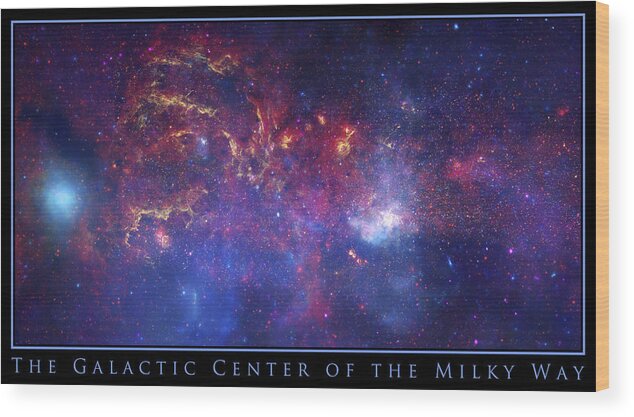 The Galactic Center Of The Milky Way Wood Print featuring the photograph The Galactic Center of the Milky Way by Adam Mateo Fierro