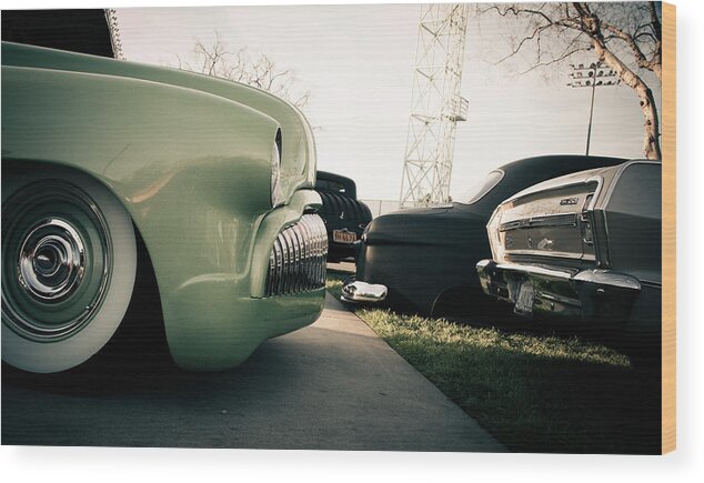 Hot Rods Wood Print featuring the photograph Through The Years by Merrick Imagery