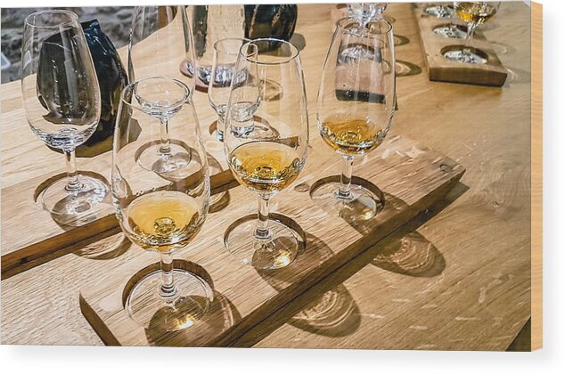 Toughness Wood Print featuring the photograph Whisky Tasting Selection Tour Scotland by Craig Hastings