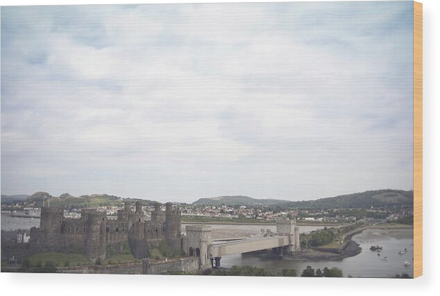 Castles Wood Print featuring the photograph Conwy castle #5 by Christopher Rowlands