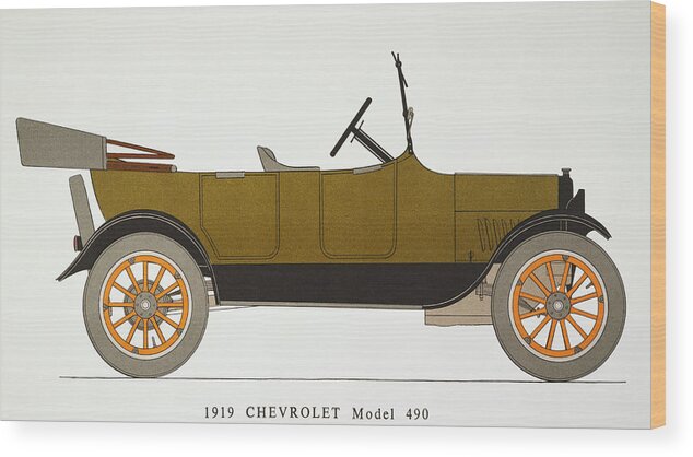 1919 Wood Print featuring the photograph Auto: Chevrolet, 1919 by Granger