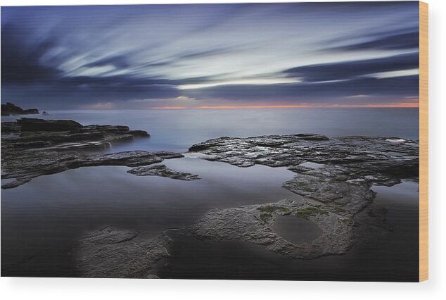 Sunrise Wood Print featuring the photograph Bangalley Light by Mark Lucey