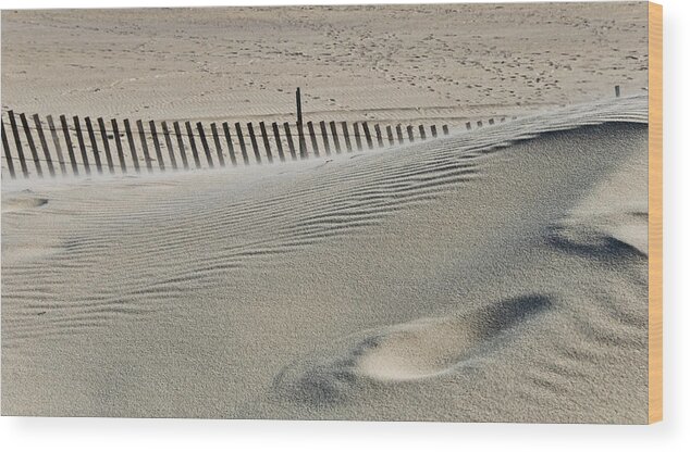  Wood Print featuring the photograph Blowing Sand by Cathy Kovarik