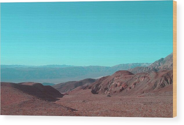 Nature Wood Print featuring the photograph Death Valley View by Naxart Studio
