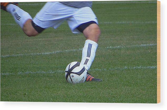 Soccer Wood Print featuring the photograph Gol by Blair Wainman