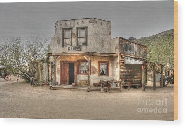 Hotel Wood Print featuring the photograph Hotel Arizona by Tap On Photo