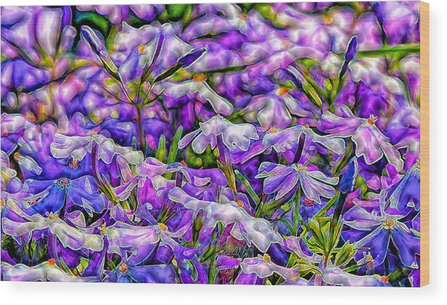 Flowers Wood Print featuring the photograph Pastelated Florets by Bill and Linda Tiepelman