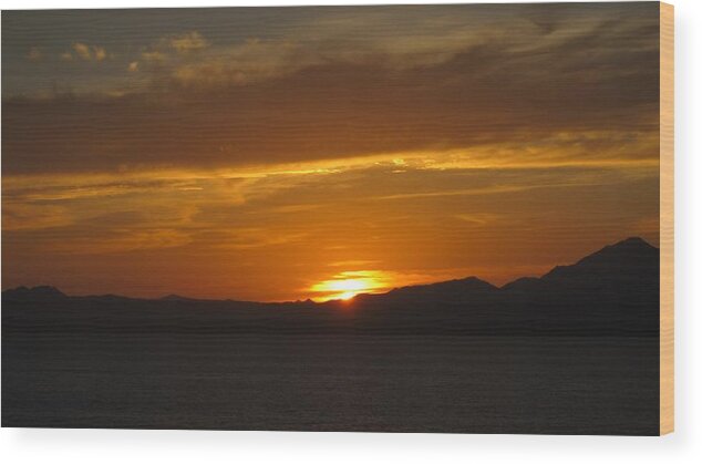 Puerto Vallarta Wood Print featuring the photograph Puerto Vallarta Sunset by Marilyn Wilson