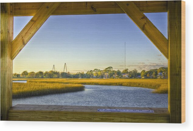 Creek Wood Print featuring the photograph Shem Creek by DCat Images