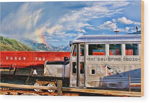 Galloping Goose Wood Print featuring the photograph The Galloping Goose by Rick Wicker