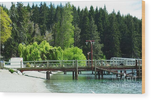 Jetty Wood Print featuring the photograph The Jetty by Therese Alcorn