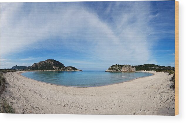 Bay Wood Print featuring the photograph Voidokoilia - Greece by Constantinos Iliopoulos