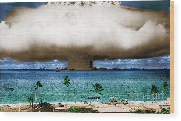 Science Wood Print featuring the photograph Operation Crossroads Baker, 1946 #1 by Science Source
