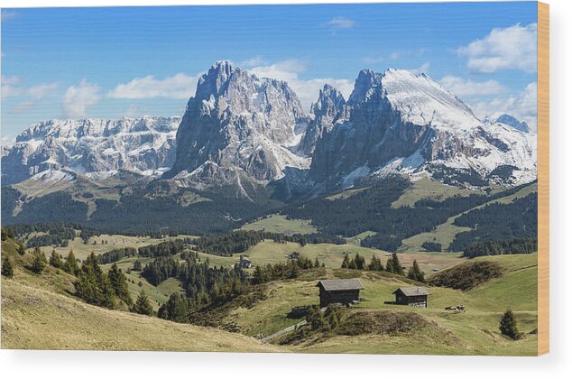 Nature Wood Print featuring the photograph Sasso Lungo And Sasso Piatto #1 by Andreas Levi