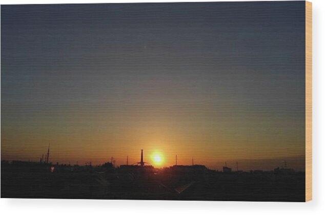 Sunnyday Wood Print featuring the photograph Sunset #9 by Kumiko Izumi