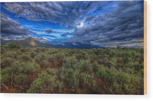New Mexico Wood Print featuring the photograph New Mexico 39 by David Henningsen