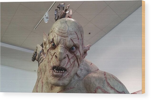 New Zealand Wood Print featuring the photograph New Zealand - Azog, Lord of the Rings by Jeffrey Shaw