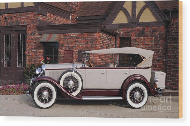 White Wood Print featuring the photograph 1930 Buick Phaeton by Ronald Grogan