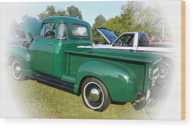 1952 Chevrolet Wood Print featuring the photograph 1952 Chevrolet by Geraldine DeBoer