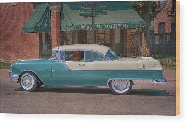 Pontiac Wood Print featuring the photograph 1955 Pontiac Star Chief by Susan Rissi Tregoning