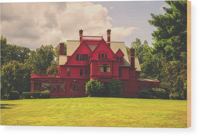 Glenmont Wood Print featuring the photograph Glenmont - The Thomas Edison Estate #2 by Mountain Dreams