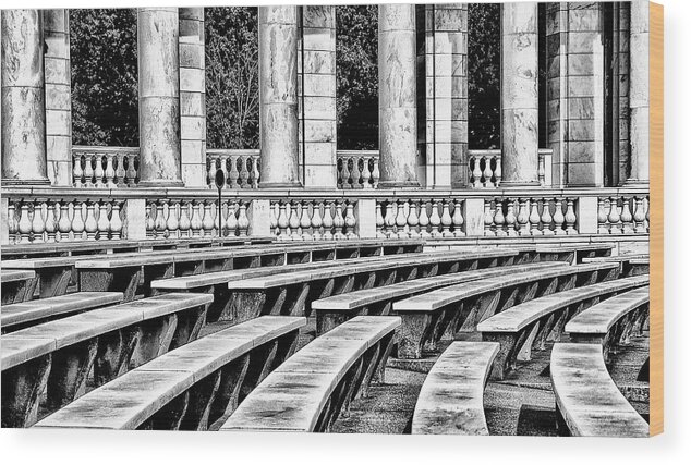 Amphitheater Wood Print featuring the photograph Amphitheater by Paul W Faust - Impressions of Light
