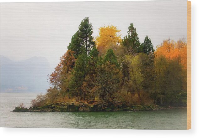  Wood Print featuring the photograph Autumn on the Columbia by Albert Seger