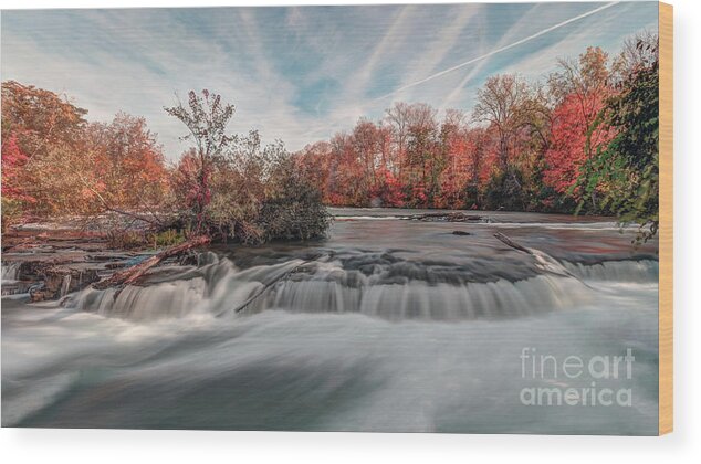 Autumn Wood Print featuring the photograph Autumn on the Niagara by Rod Best