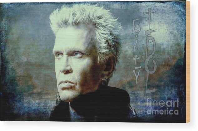 Billy Idol Wood Print featuring the photograph Billy Idol Generation X by Kip Krause