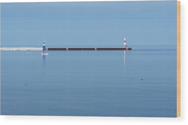 Petoskey Wood Print featuring the photograph Blue Waters by Wendy Shoults