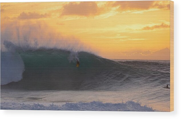 Bodyboard Wood Print featuring the photograph Bodyboard Takeover by Micah Roemmling