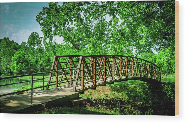 Bridge Wood Print featuring the photograph Bridge at Ritter Springs by Allin Sorenson
