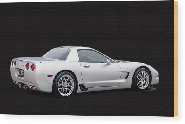 Automobile Wood Print featuring the photograph C6 Corvette by Brian Kinney