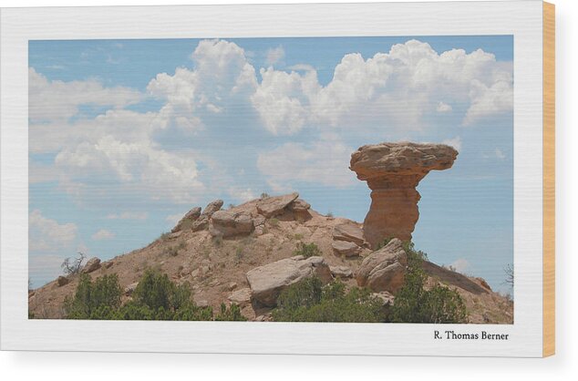Santa Fe Wood Print featuring the photograph Camel Rock by R Thomas Berner