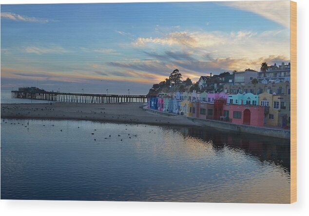 Capitola Wood Print featuring the photograph Capitola in October by Alex King