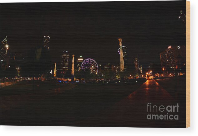 Olympics Wood Print featuring the photograph Centennial Park - Atlanta by David Bearden